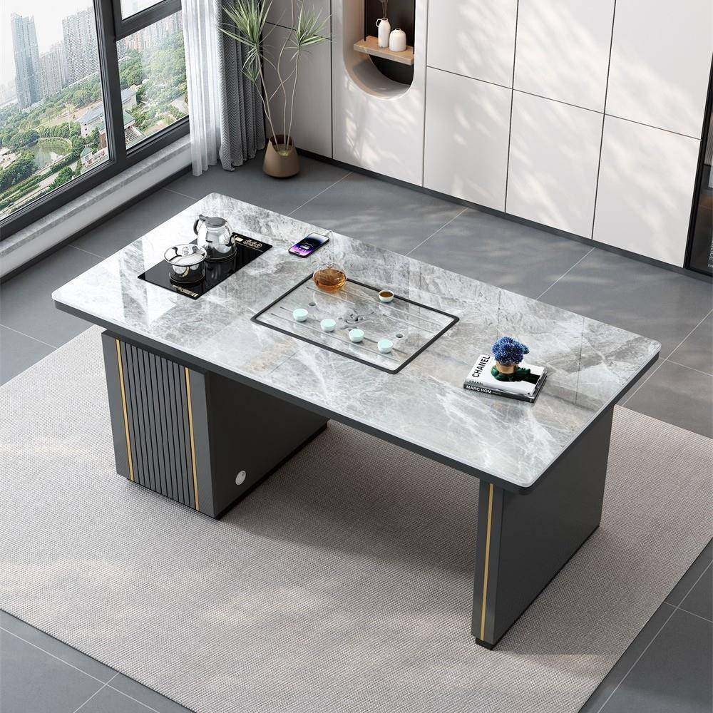 意式用轻奢板茶桌椅ZCJ现代家阳台办公体功岩夫泡茶桌轻一奢风,商业/办公家具,茶台/茶桌,淘宝优惠券,粉丝福利购,淘宝优惠卷