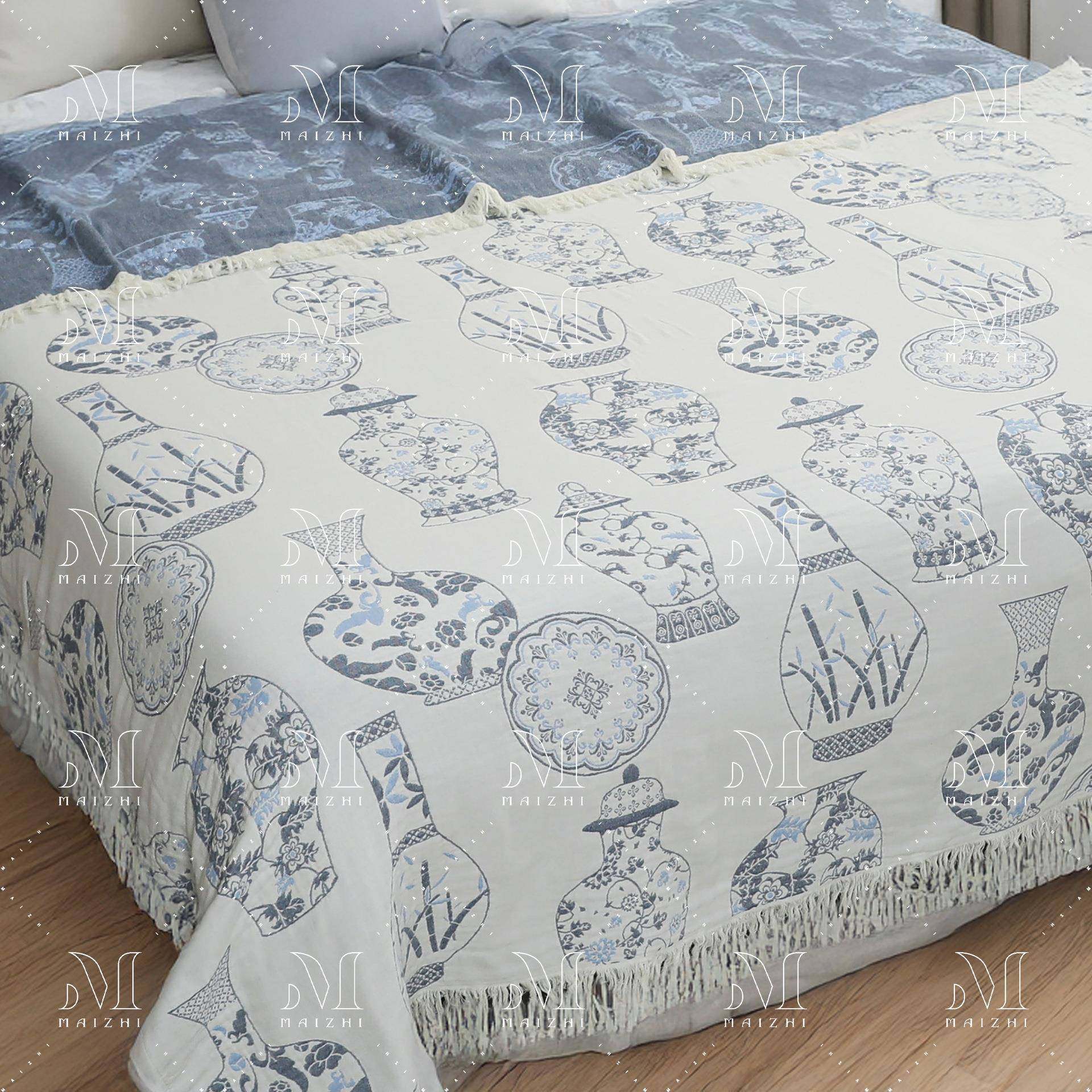 纱布毛被纯棉多个尺寸全棉毛巾夏凉被子薄款巾沙盖发毯毯MZ-qingh