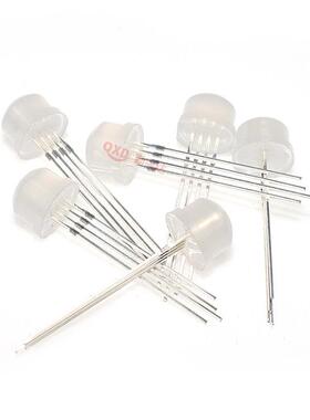 f5/f8草四帽MM/8mmBXH全彩直插rgb灯5珠变色脚直插ed灯珠发l光二