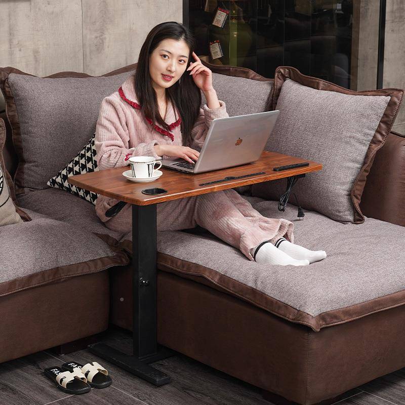 床边桌可移动升降电脑桌家用室折叠舍办LZL公桌书宿桌懒人学习卧