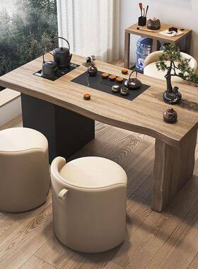 台茶桌椅组木合中式茶台小户型实功夫新泡茶阳桌现代简约原木LWF