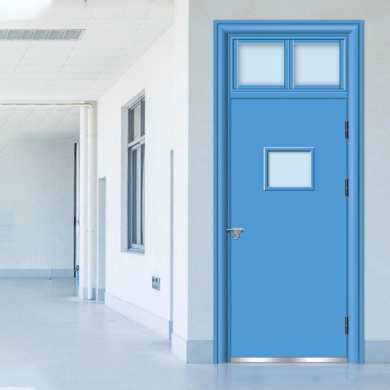 钢质工学校门舍办公楼防盗门NBN教门钢制程宿门带气窗通风厂家室