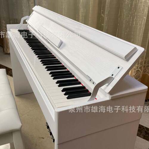 学奥斯电钢88键重锤幼琴师自电钢琴F628木纹移调特电子琴成人家用