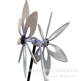 金艺属摆件爆款立白天鹅插件庭院花园田园园装饰体铁DR-H14艺风车