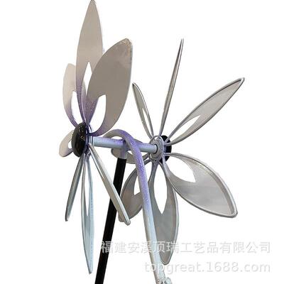 金艺属摆件爆款立白天鹅插件庭院花园田园园装饰体铁DR-H14艺风车