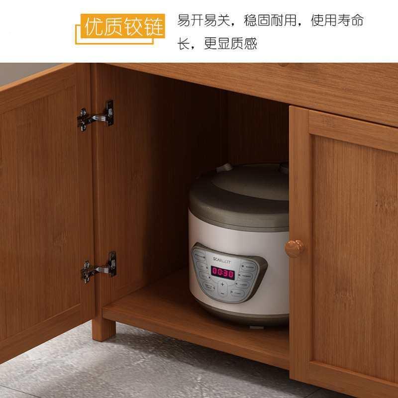 楠储竹多靠层餐边柜落地茶水F87T89TM墙柜客厅高柜子带门置物架厨