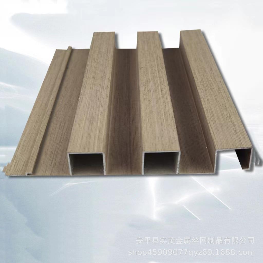 厂家货木直供木纹长城板隔断装饰墙现面用铝合金型UTE材漆纹烤波