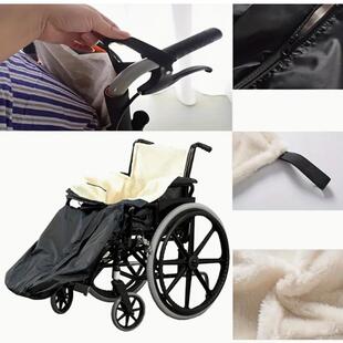 新型轮椅半包保暖半身保轮暖椅出1lf65622毯行防寒衣中老大年人护