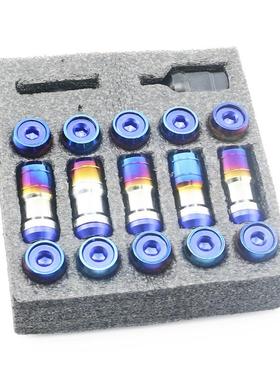 泰轮国热销汽防车改装毂防盗螺母/改DAQ轮毂螺丝/盗螺母烤蓝12*1.