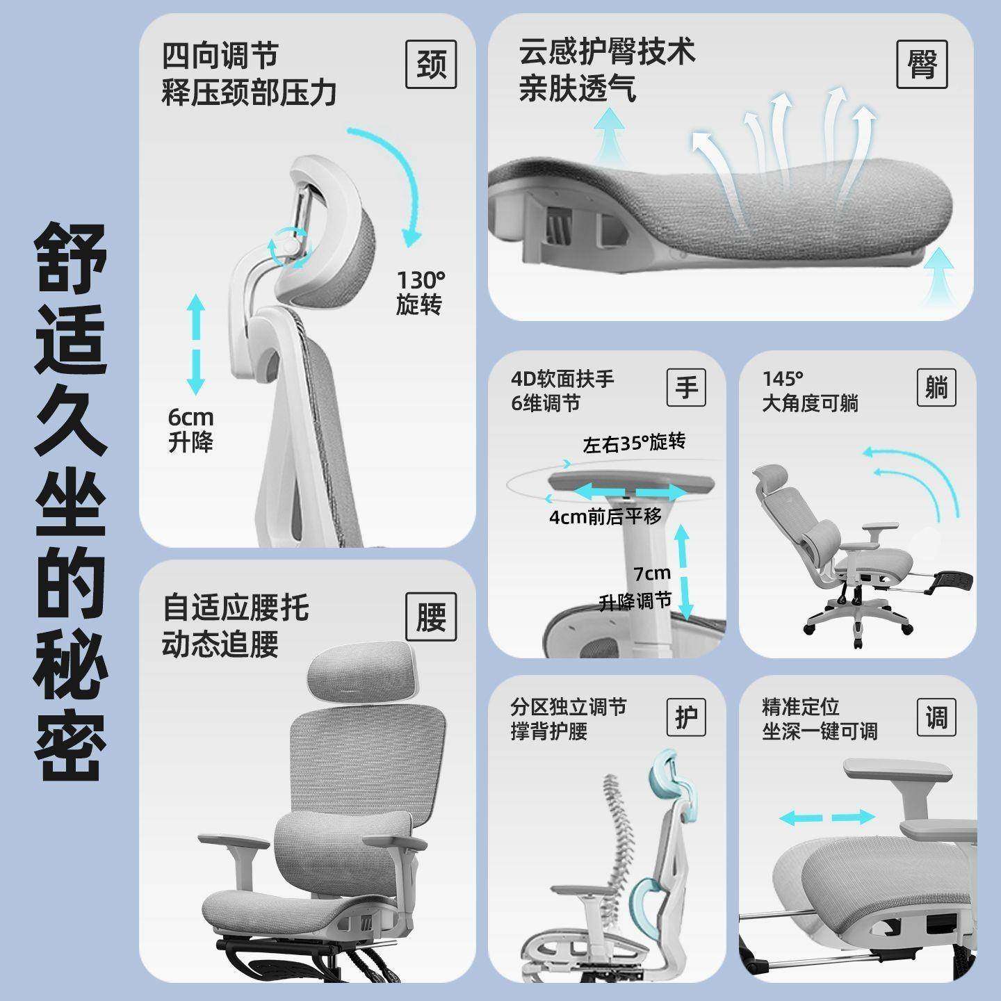 竞电脑椅人体工坐学椅子家用躺办公AL00022椅舒可适久透气网布座,商业/办公家具,办公电脑椅/职员椅,淘宝优惠券,粉丝福利购,淘宝优惠卷