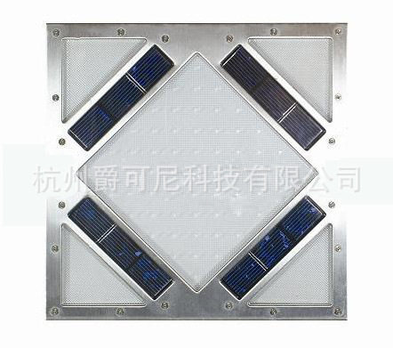 方形不锈钢户外太阳能地埋灯花园庭院地砖灯方形草地装饰灯30厘米