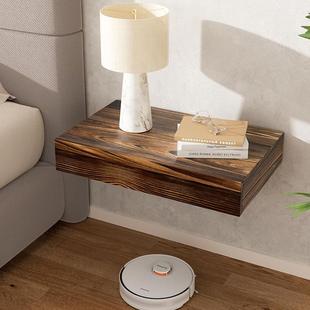 2pcs物抽屉头浮动置床物架卧室字隔板小号木质置物架简一约台灯置