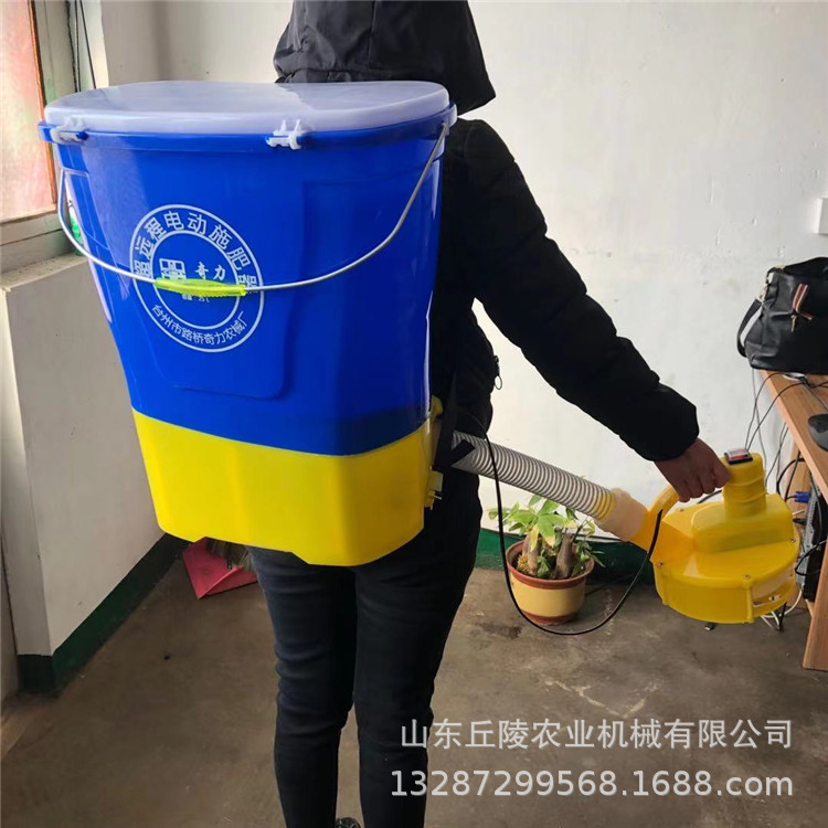 背负式电动手持转盘撒肥播种机