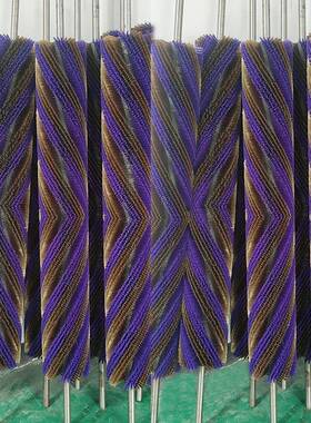 工业钢丝锈辊IQV钢丝毛刷辊缠绕毛刷镀铜钢钢丝缠绕丝管道刷不钢