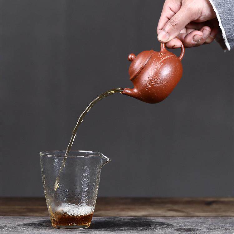 壶兴紫砂壶宜原矿梨降坡泥手无品牌/工制作小形茶茶具