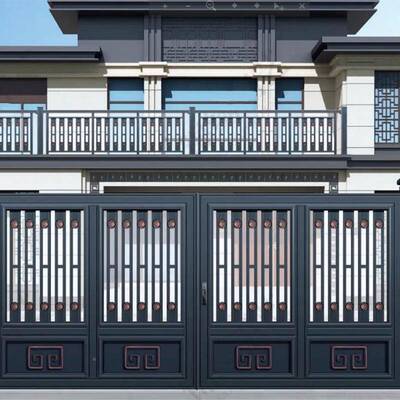 铝艺大门庭院铝合金饰大门金属锻别打FWL铝艺装墅防盗门农村自建