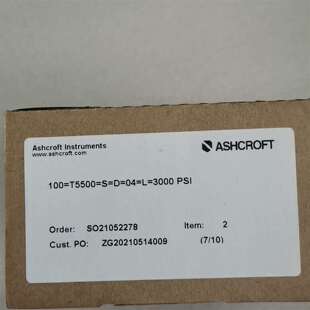 议价ASHCROFT  0-3000psi压力表，数量5可维修翻新