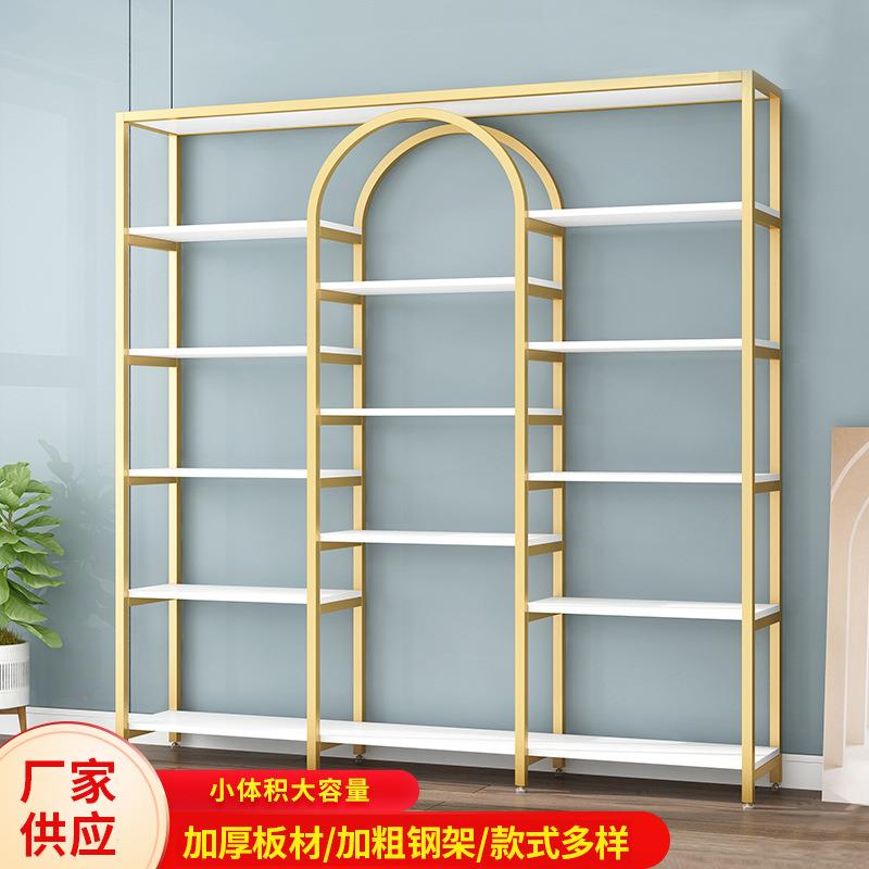 货架置物架化妆品展示柜美容院产品陈列柜超市美甲店多层展示架子