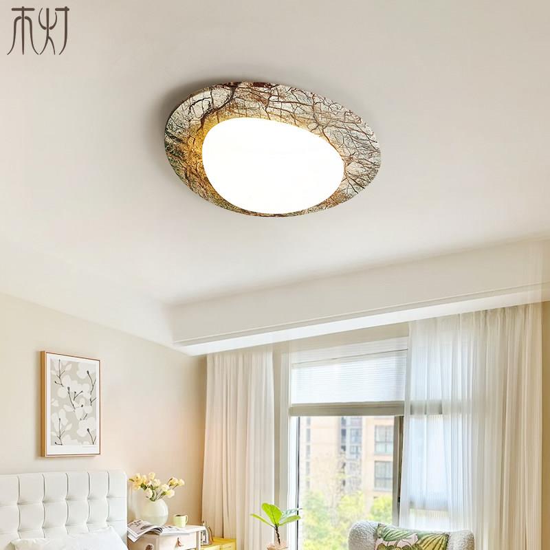 卧室吸X60516顶灯宋美学法田园中复古古主卧代房间书房饭厅鹅卵石