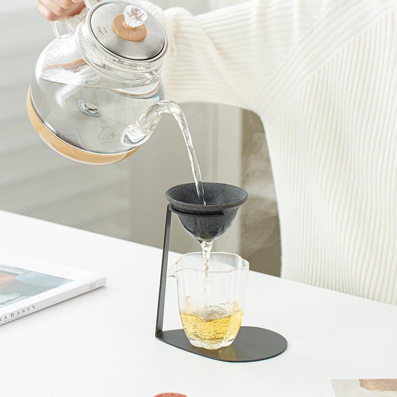 无茶漏过滤泡支架GNB茶茶水分离滤茶托架高档创意茶具架公孔道杯