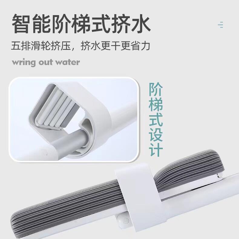 5百货海棉拖胶棉免手洗2化02新款家用妆室浴室吸水把地拖把