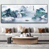 L368流水财钻石客厅满十钻20生25画新款 砖石秀钻石贴字绣山水风景