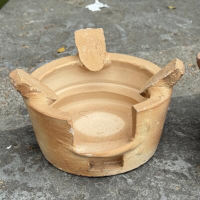 潮式红泥暖风炉柴火炉老ZTN风炉开口烧柴炉取汕做饭烧烤泥炉商用