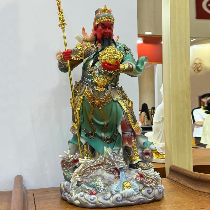关圣关帝君神像汉白玉武财神关公家招像财彷陶瓷用二WAP爷佛关羽