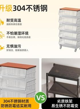 bs251125厨房多层式置物架落地转角放置架型菜收纳架多多功新能篮