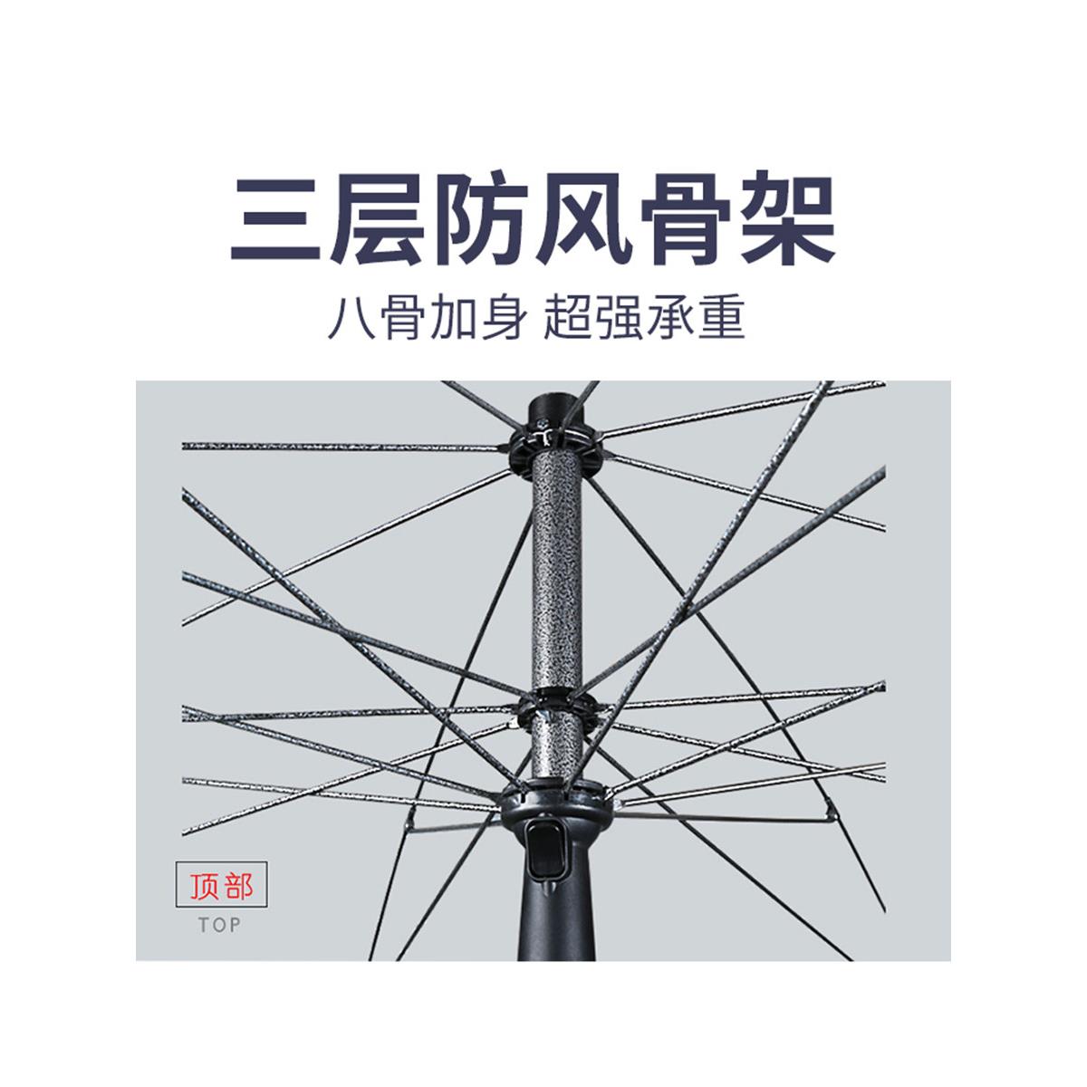 太阳伞定制logo广户告伞号防晒庭院遮阳伞大型做蓝色圆伞外摆大摊