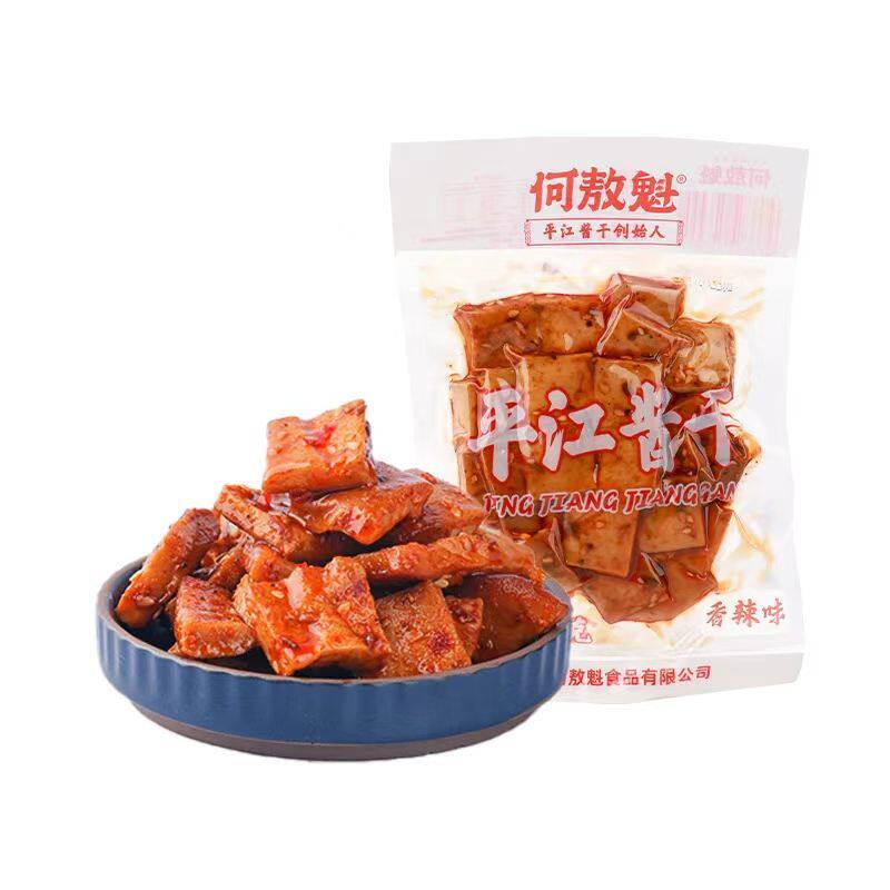 何敖魁平江香干长寿酱干麻辣豆腐干子豆干即食零食100g
