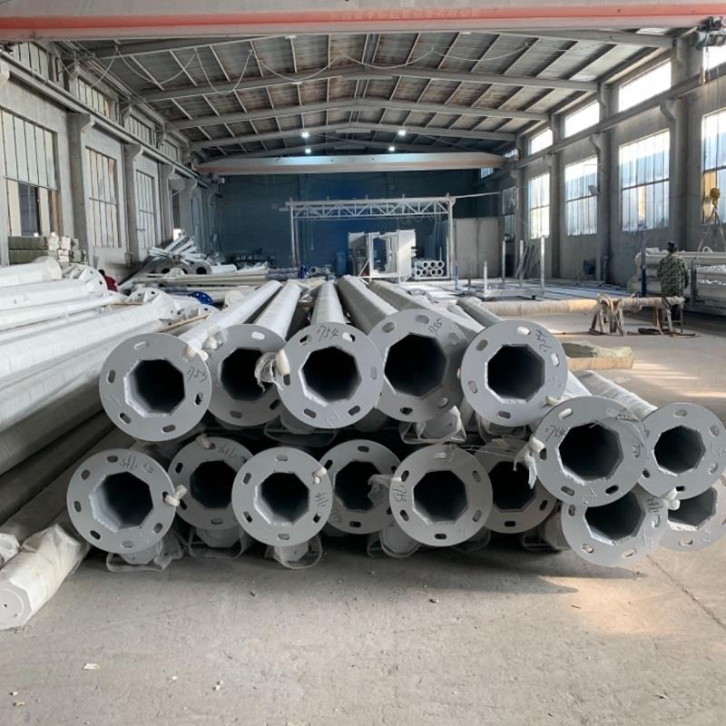 监控立杆5/6/7/8/12米道路交通信号红绿灯立柱L型八角八棱卡口杆