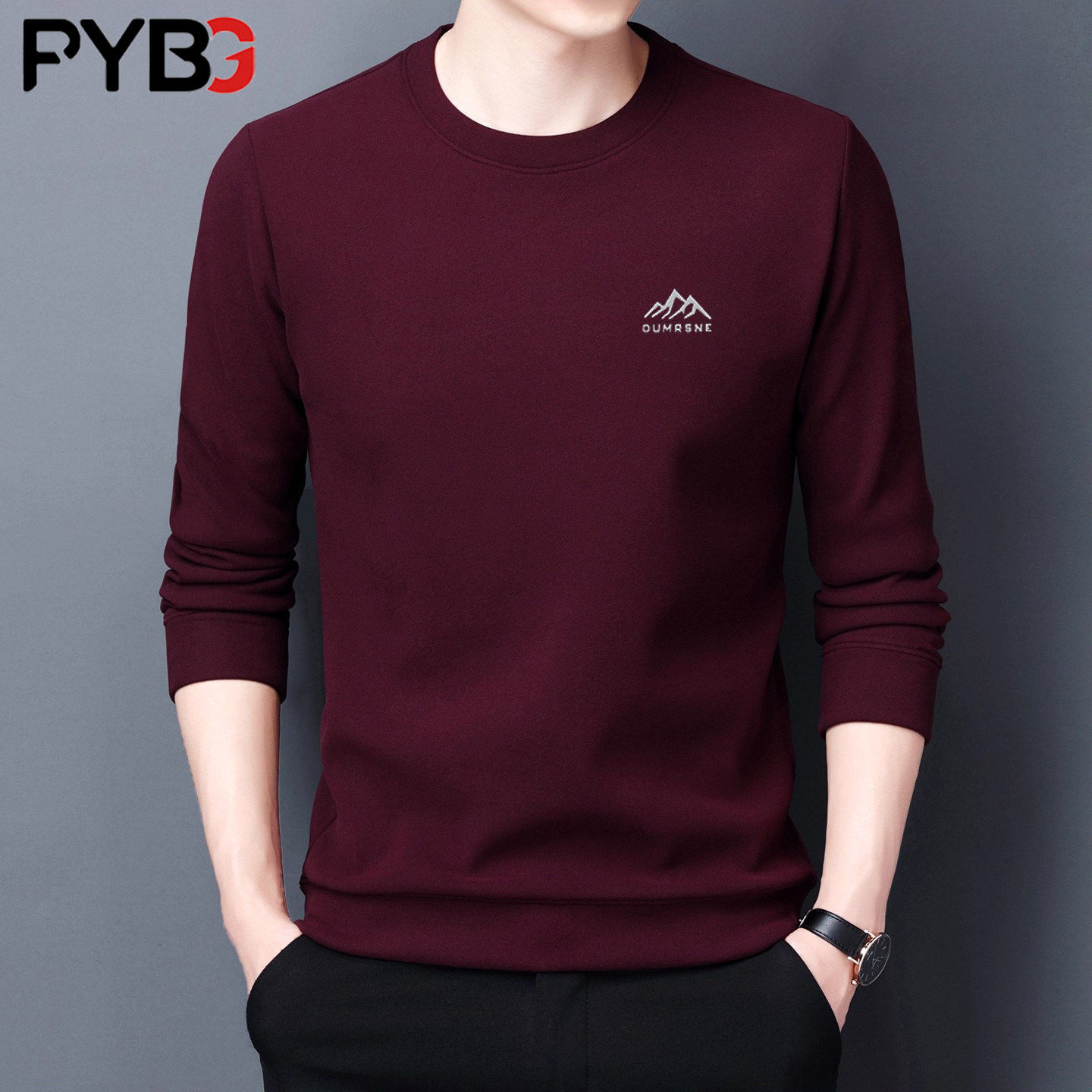 本命年马年红色卫衣男款秋冬季2025新款男士卫衣加绒加厚衣服内搭