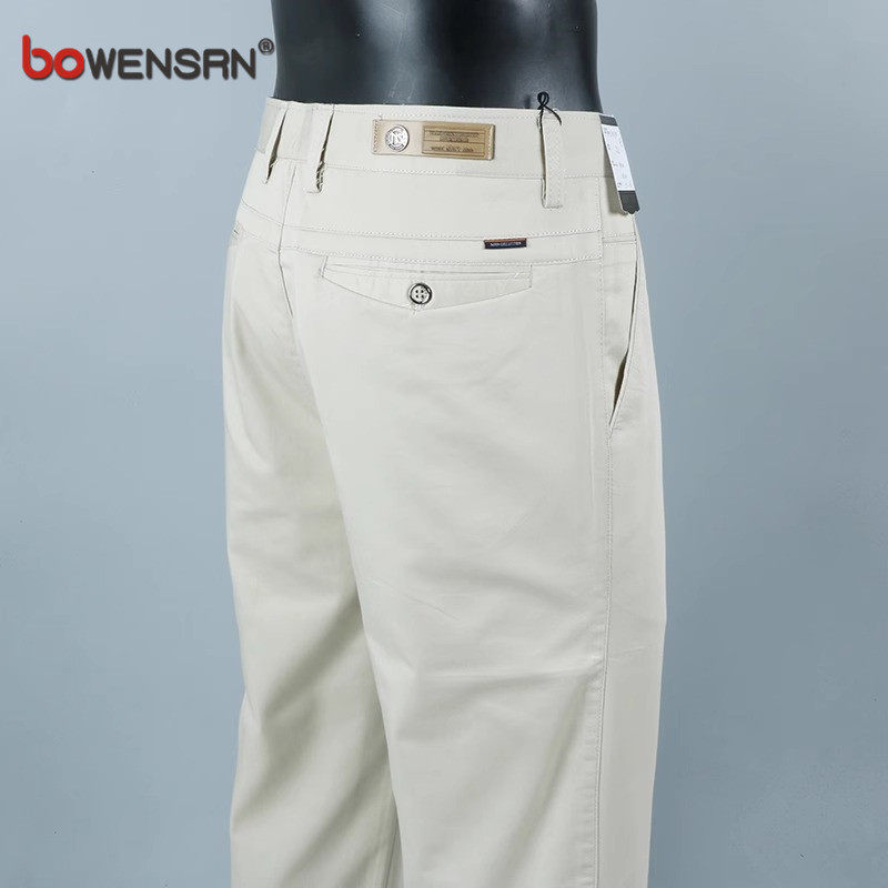 高端休闲裤子男士2026新款春装宽松直筒男裤商务西裤男款夏季薄款