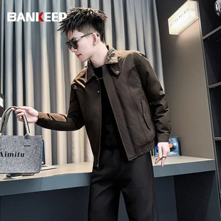 潮牌翻领棉服外套男士2026新款爆款冬装高级感加厚夹克棉袄男款潮