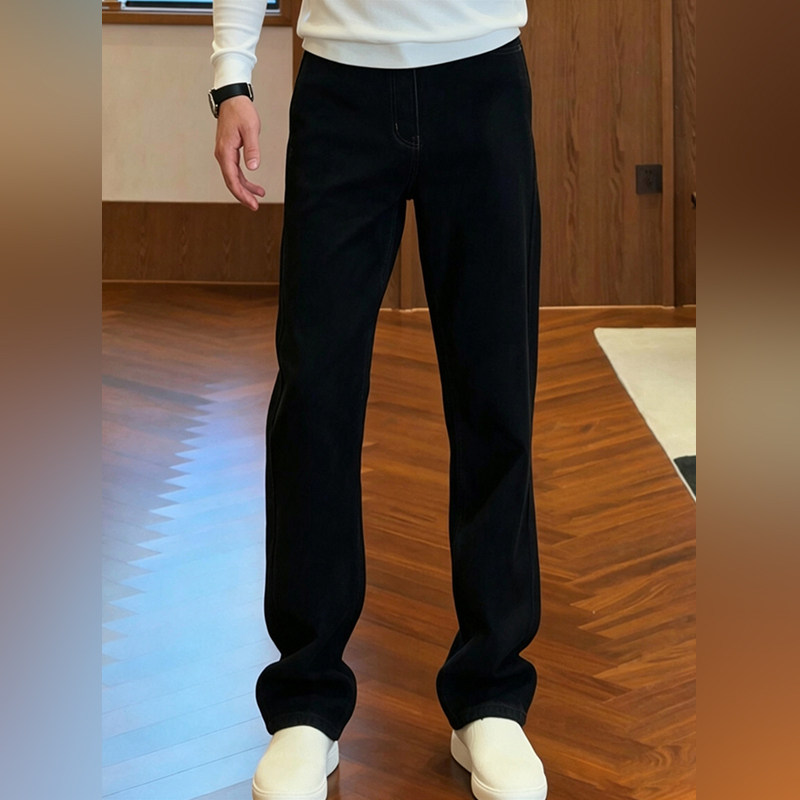 轻奢休闲宽松百搭直筒裤2026秋季男士新款高街显瘦时尚潮流长裤