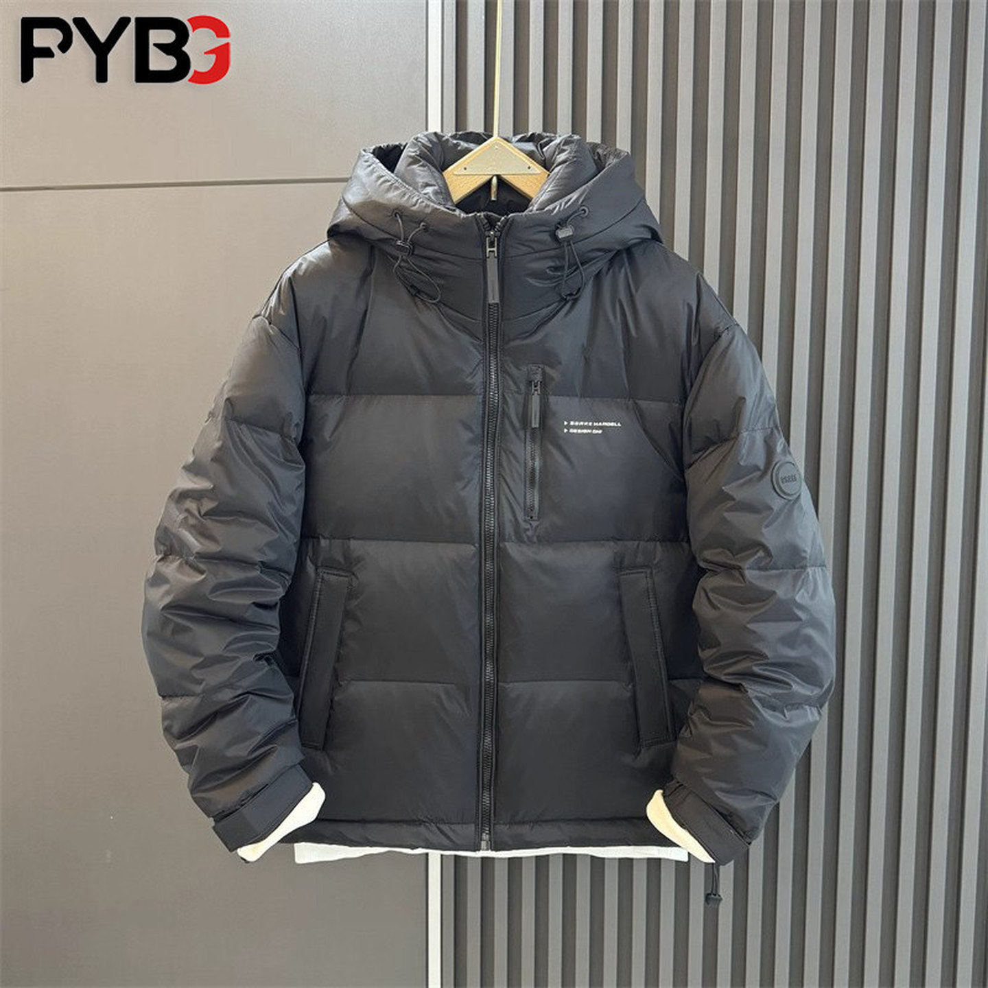 高端加厚白鸭绒连帽羽绒服男士冬季2025新款保暖冬装外套男款爆款