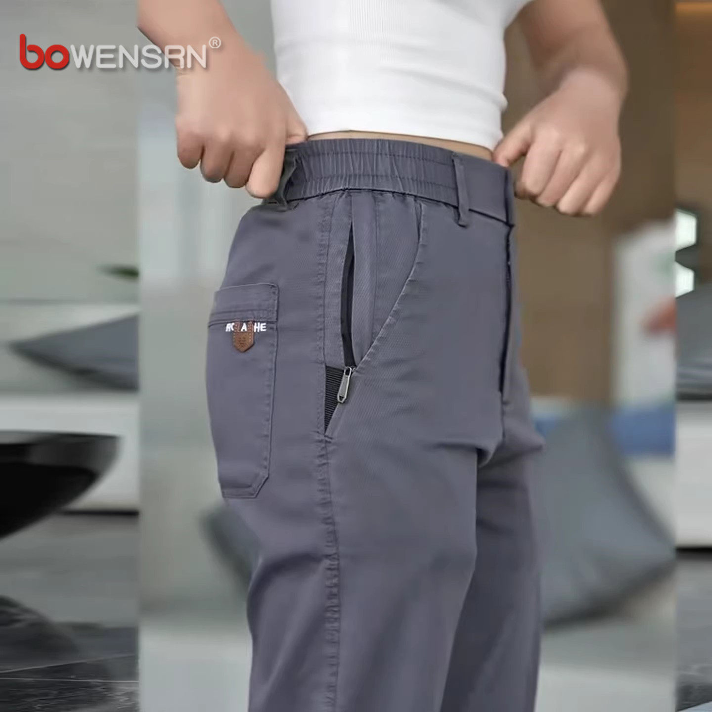 天丝莱赛尔直筒男士休闲裤2026新款夏季薄款男裤潮流百搭裤子男款