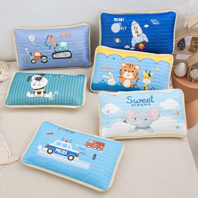 速发儿季枕头套夏童幼儿园凉感枕套0X50宝宝单人0套4枕x6m