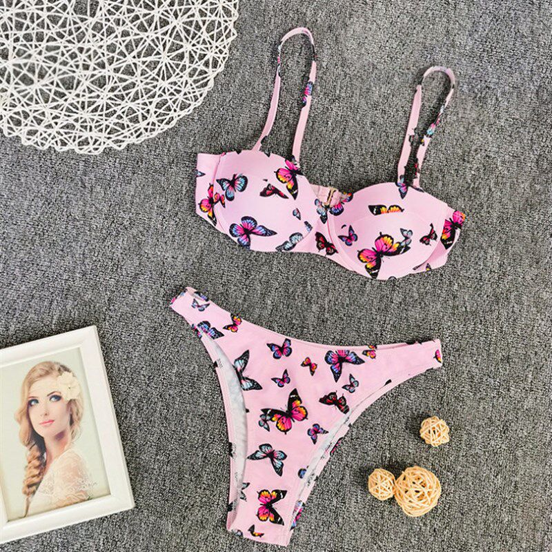速发HOT Sumr Wos Bikii Sets Swiuit 2 Fashio Sexy  P