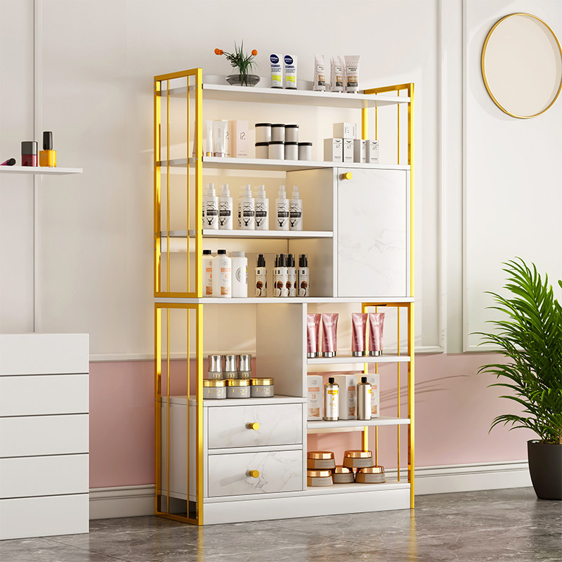 速发化妆展品示柜陈列柜货架饰示架院柜子产品陈列架落地展品架子