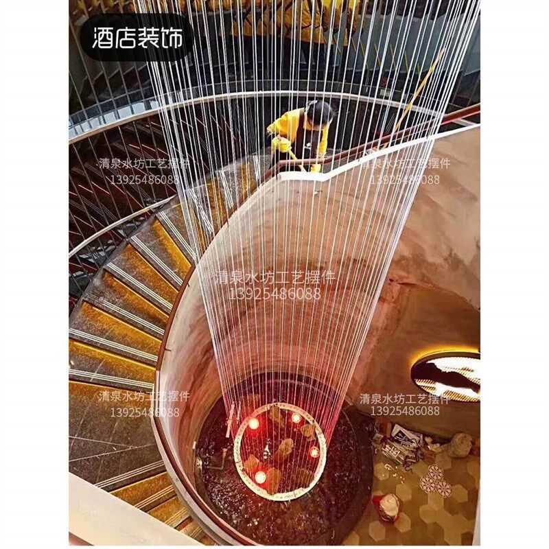 速发拉线 线水帘入户光纤水幕无线 线水幕帘店铺流水屏风喷泉水循