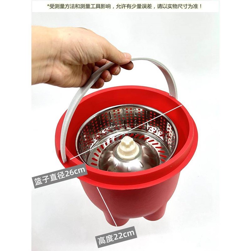 速发拖把挤水器甩干桶单驱单桶手压式水桶甩干地桶免手洗桶旋转地