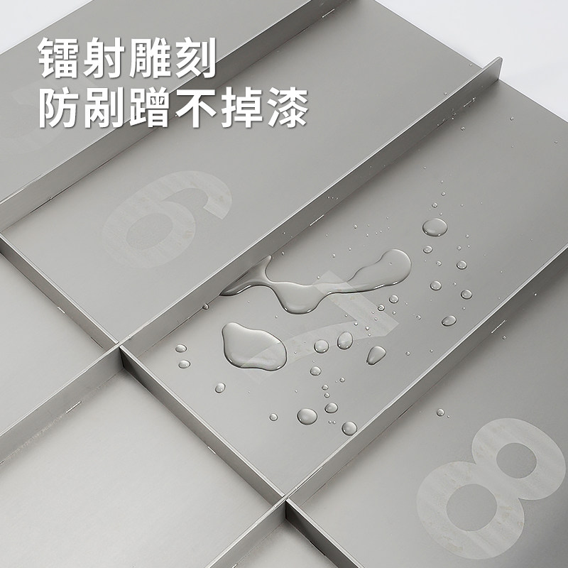 速发不锈钢数字杯格等候托盘杯架分杯器奶茶店用品专用外卖打包分