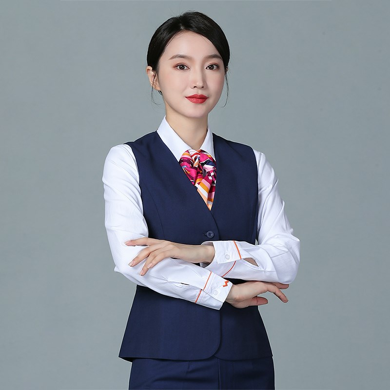 速发马甲联通工作服新款中国业营员厅工马夹工装制服新款春秋