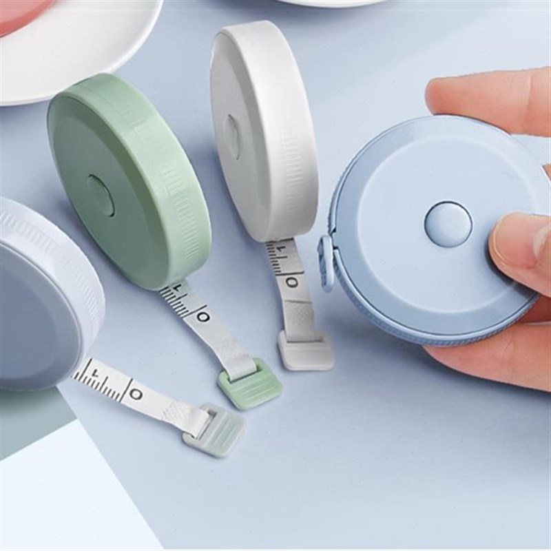 速发2个小卷尺迷你皮尺软尺子米尺多功能高精度1.5m米可爱量三围