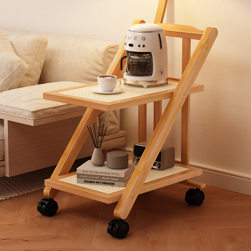 速发可移动推发边几创约茶几客厅餐边小沙车卧室床头简意角几