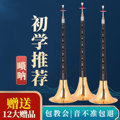 黑檀木唢呐初学者入乐器音调齐全