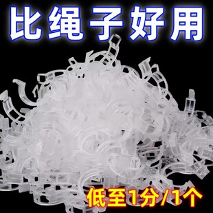 果树植物藤蔓固定夹卡扣绿植绿萝爬藤固定器秧苗支撑杆秧苗吊秧夹
