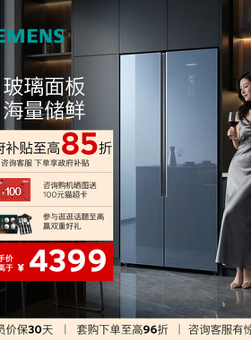 【无界】西门子超薄嵌入式对开玻璃门风冷无霜530L家用冰箱638C